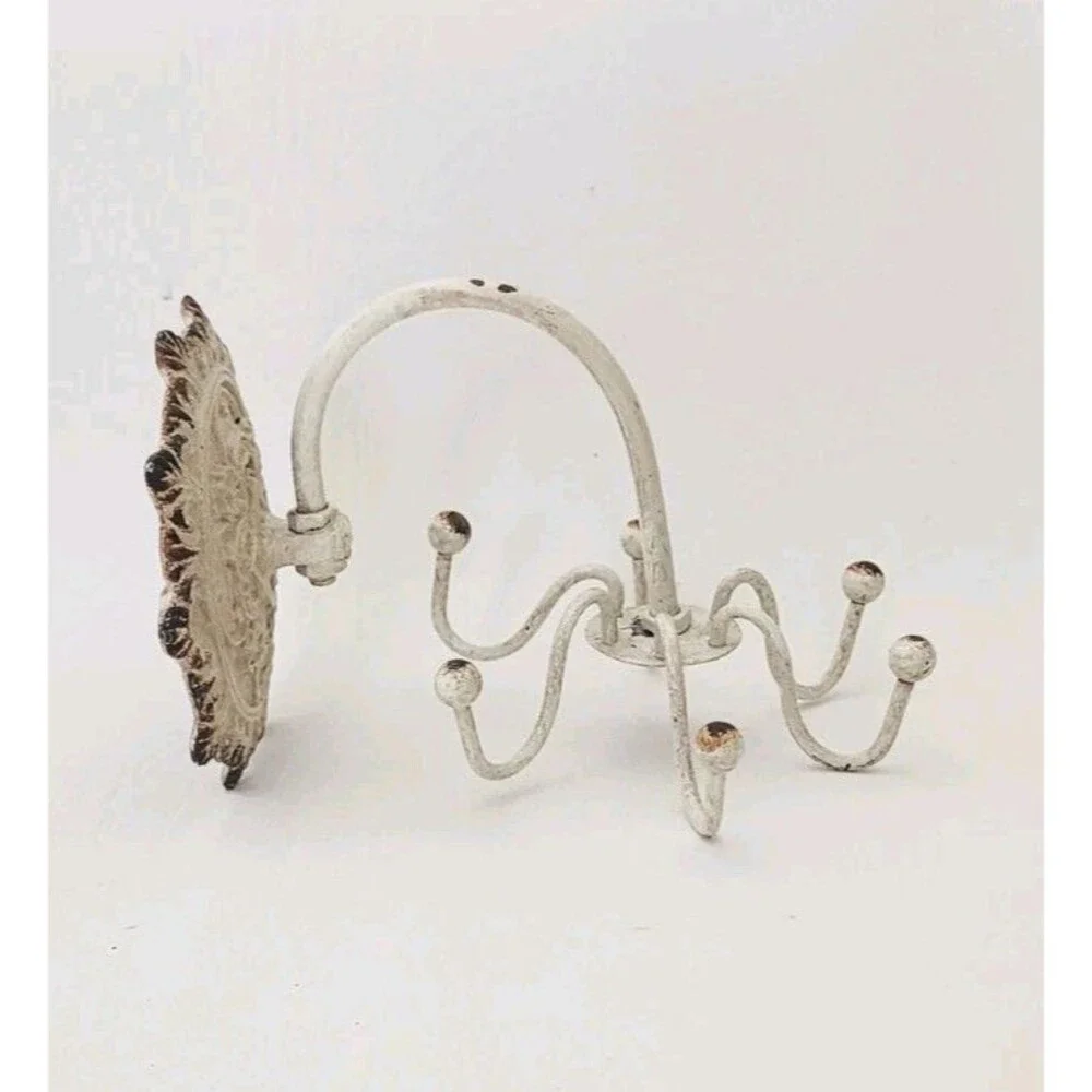 Vintage Jewelry Wall Spinner Hanger Spinning Holder Rack Wrought Iron Necklace